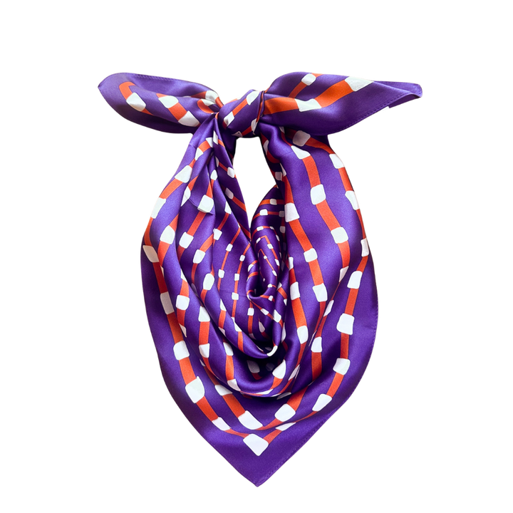 Purple + Orange Scarf