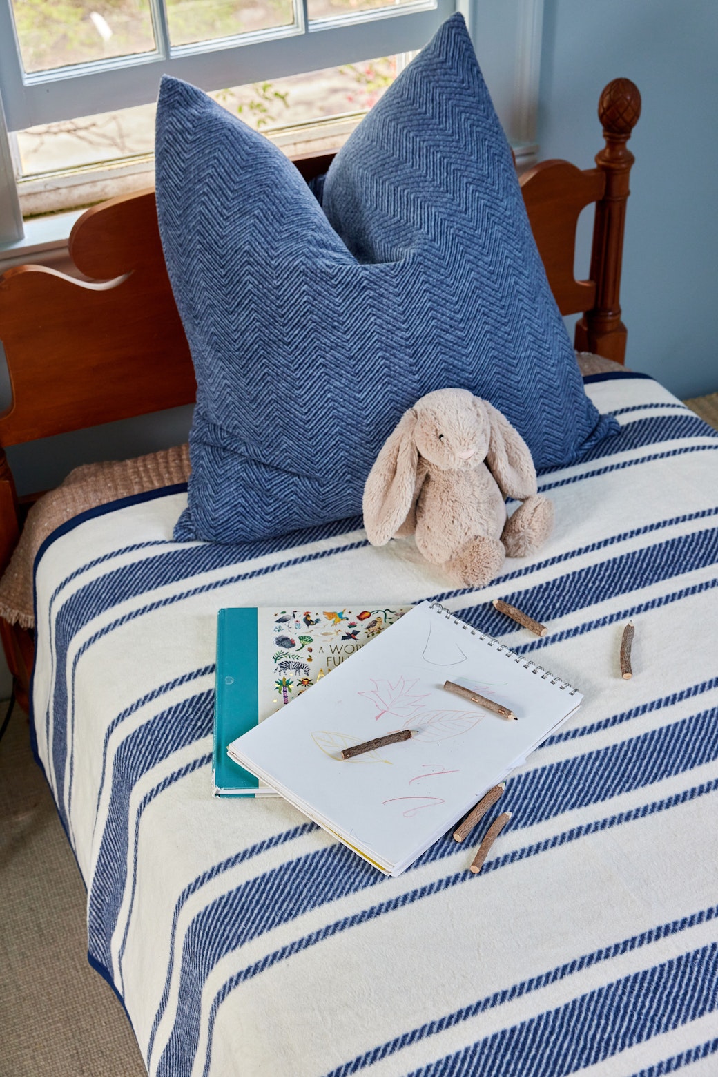 Dockside Stripe Navy Blanket