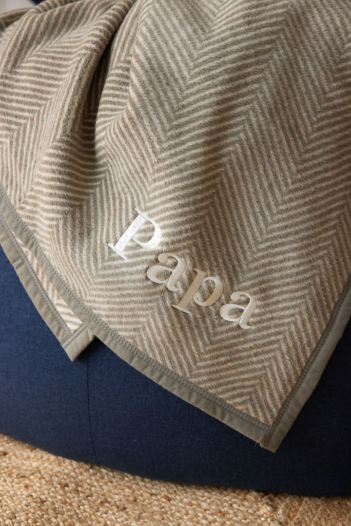 Harborview Herringbone Dune Blanket