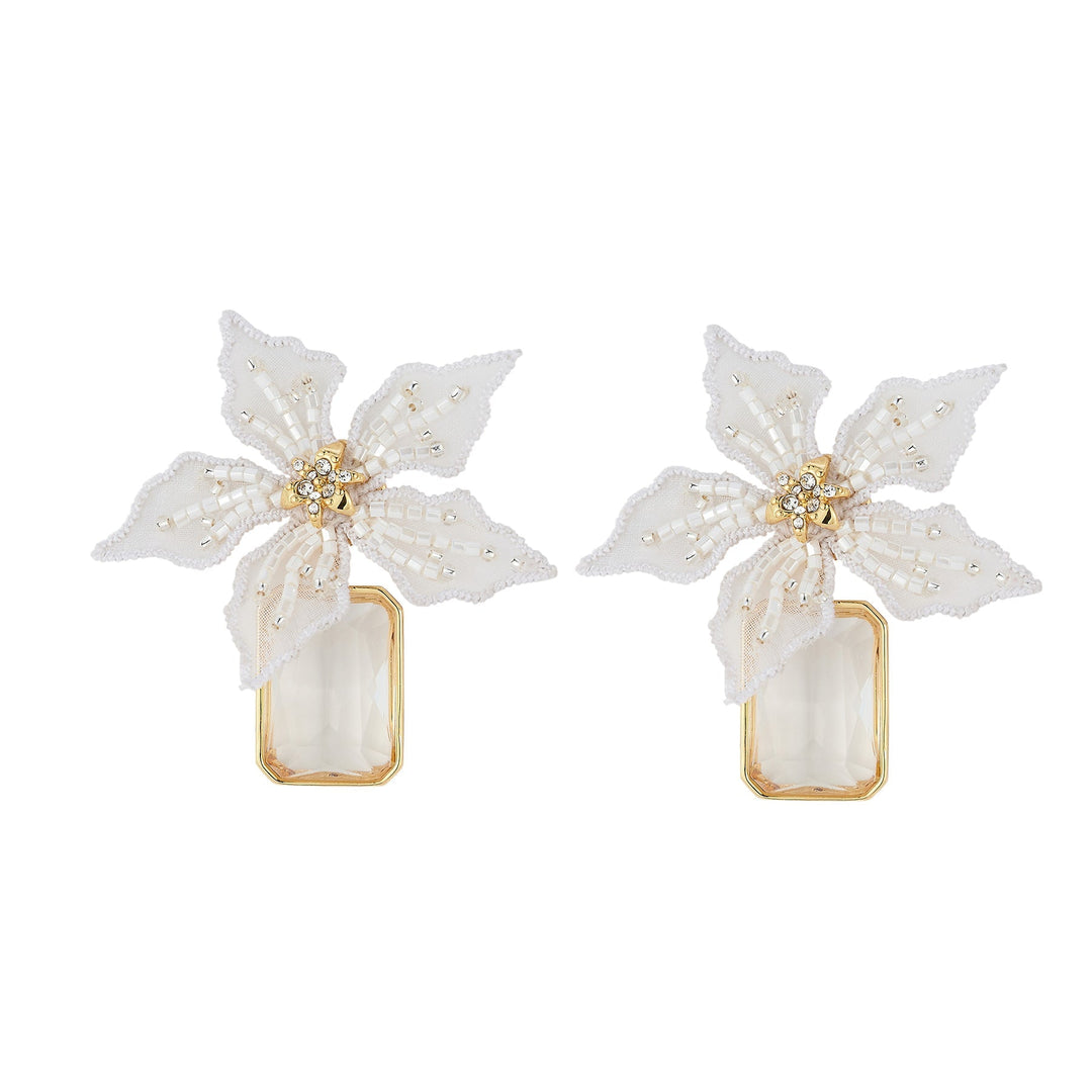 Lucia Earrings White