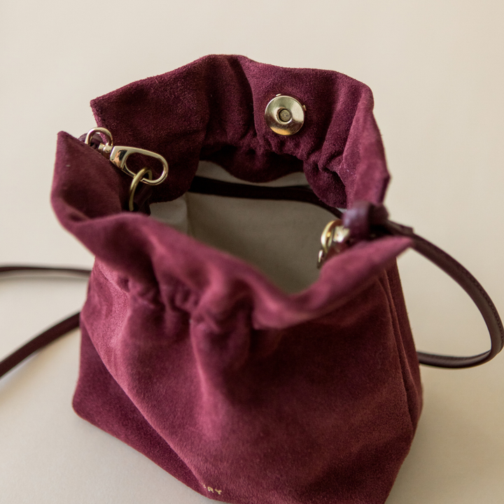 MINI VIVIENNE | Merlot Suede