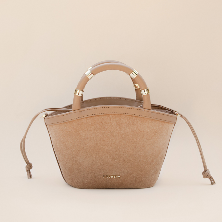 MINI TOTE | Tan Suede