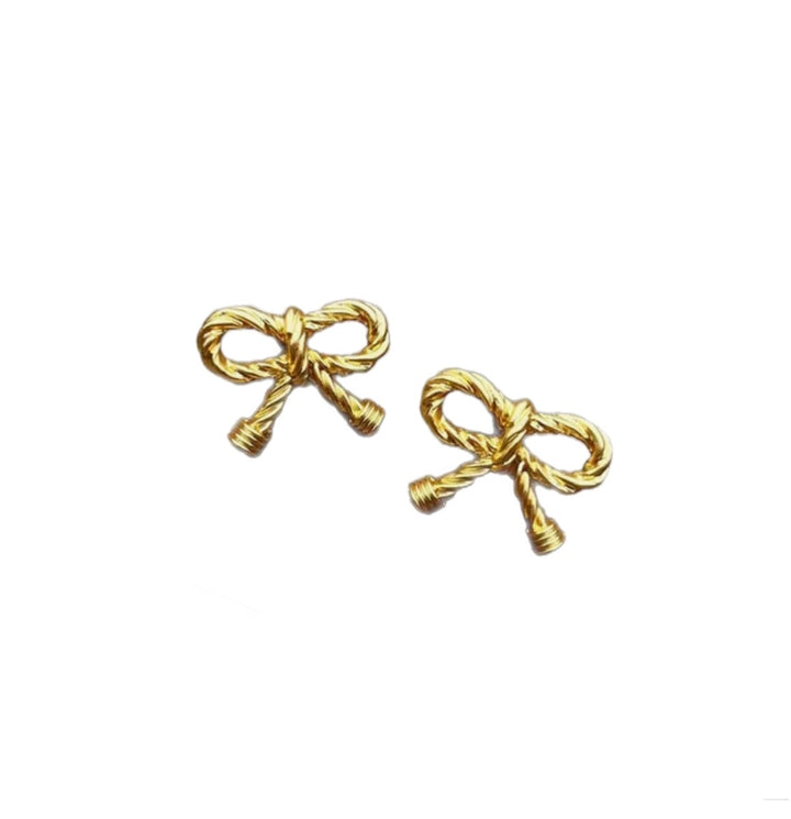 Katherine Gold Bow Stud