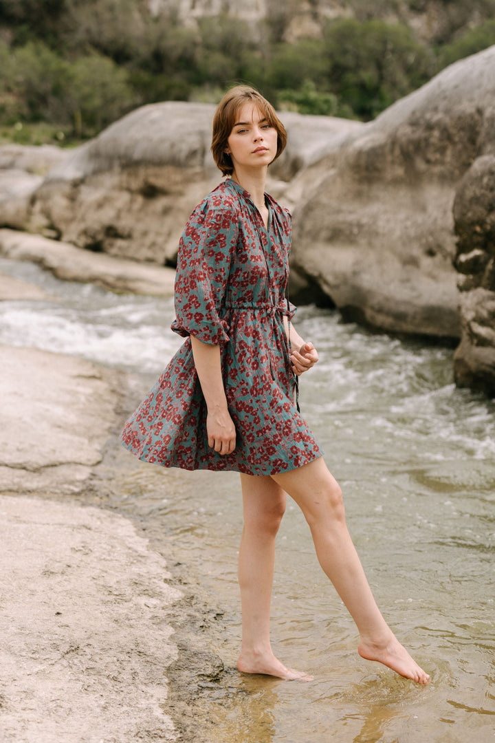 Mistral Chanderi Silk Mini Dress