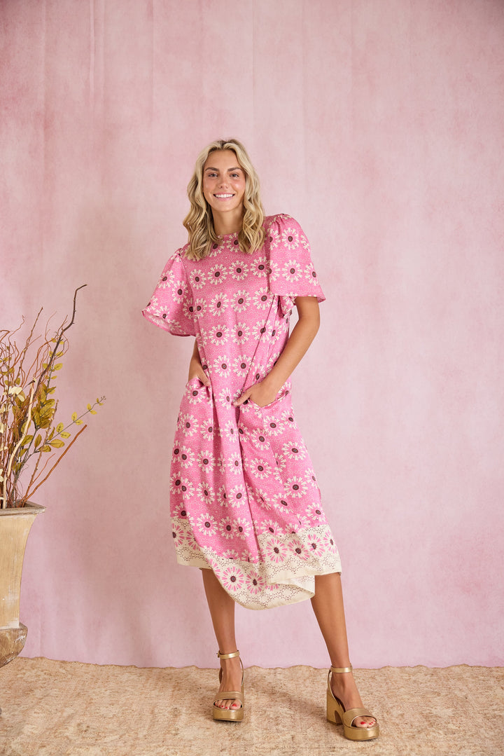 Georgia Dress - Wildflower Pink