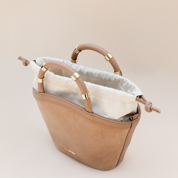 MINI TOTE | Tan Suede