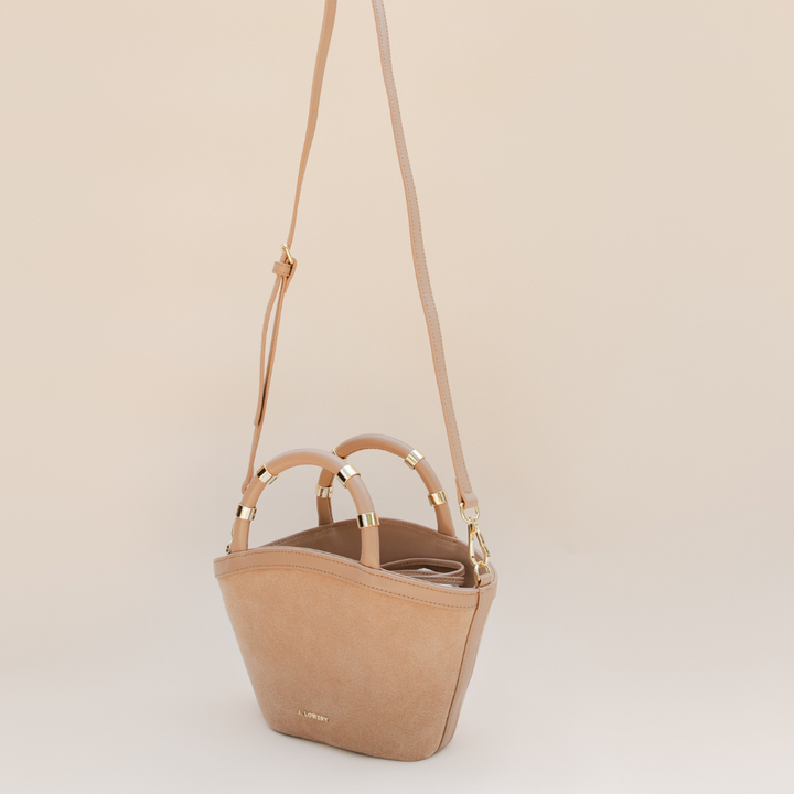 MINI TOTE | Tan Suede