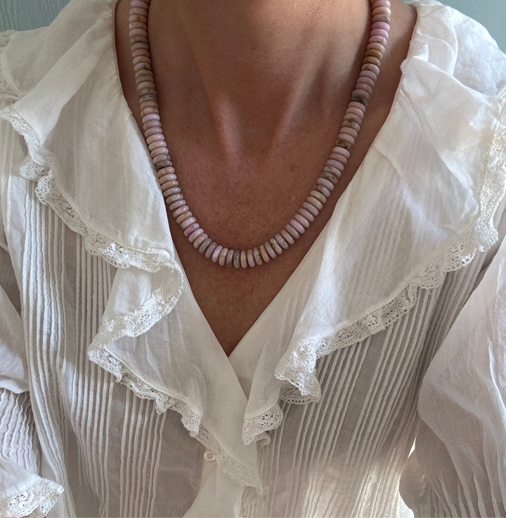 Frosted Petal Necklace