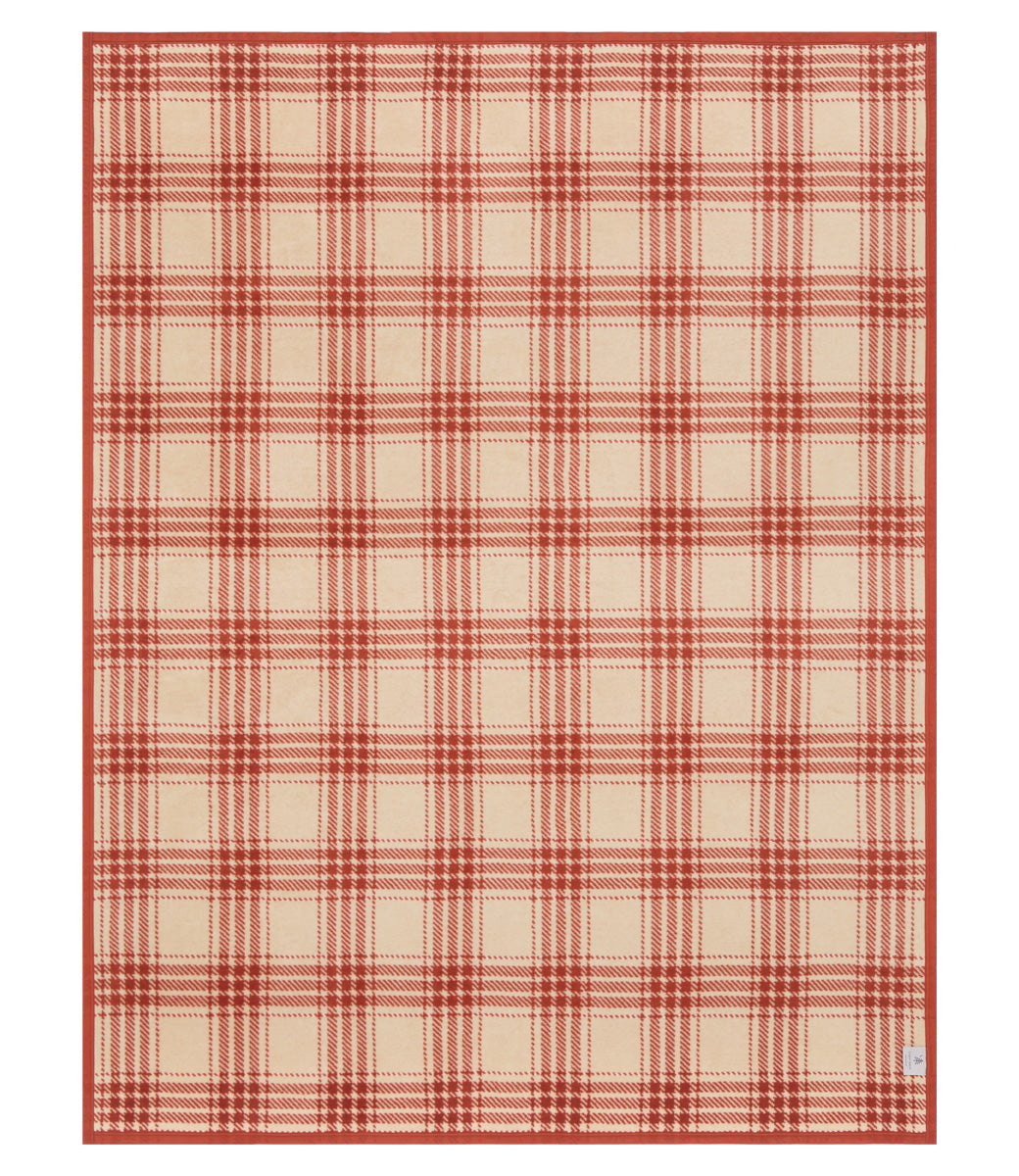 Autumn Plaid Desert Red Blanket