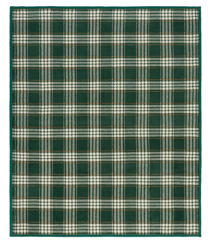 Autumn Plaid Evergreen Blanket