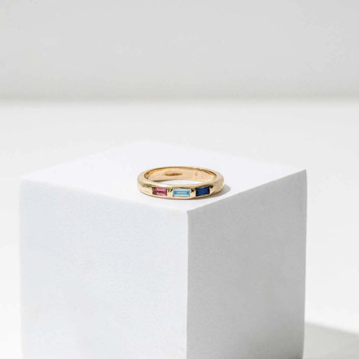 Baguette Ring with 3 Stones