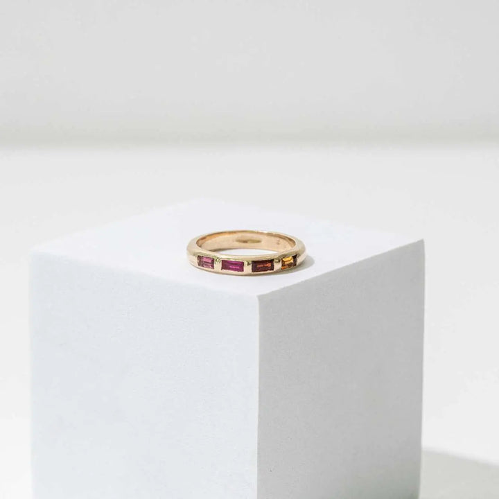 Baguette Ring with 4 Stones