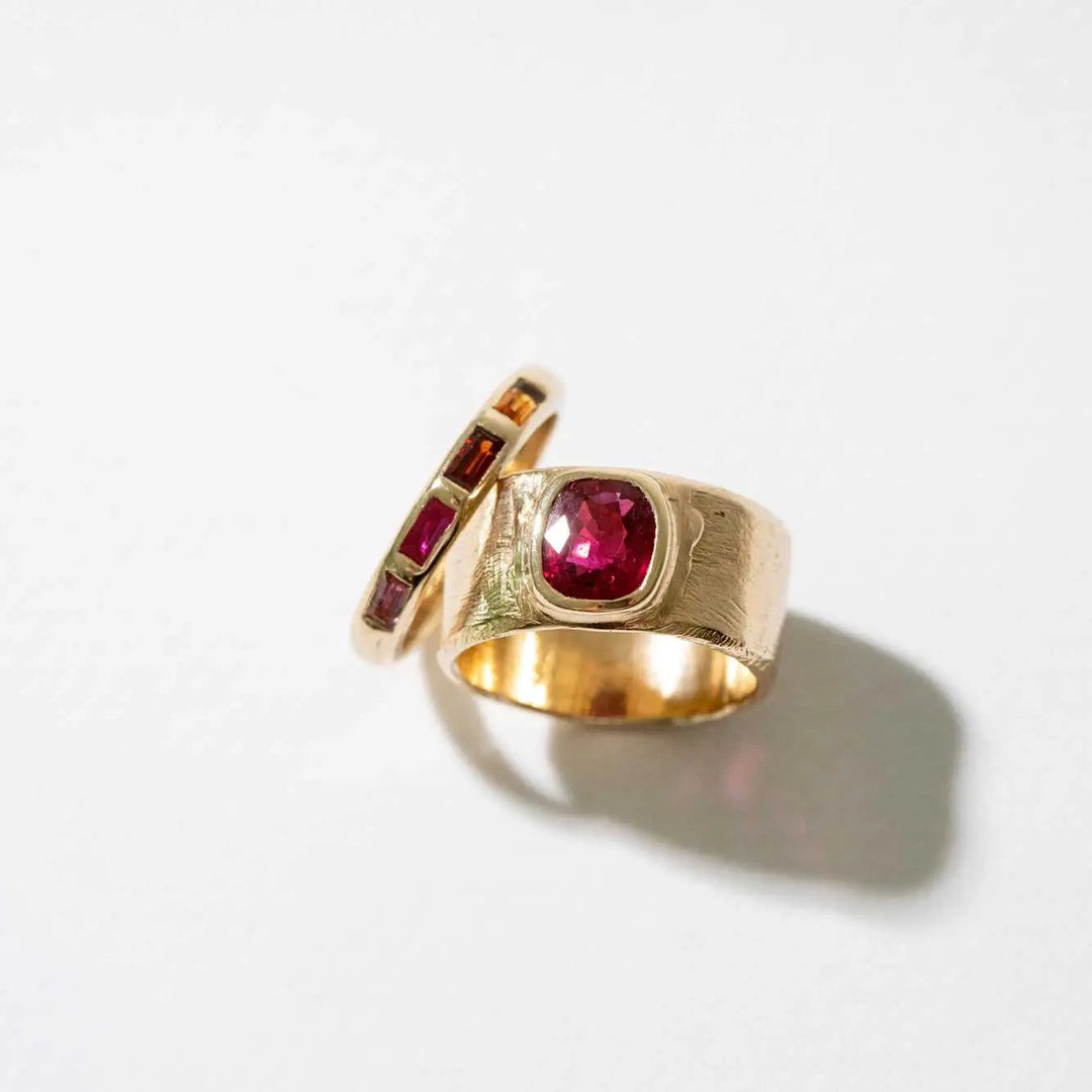 Baguette Ring with 4 Stones
