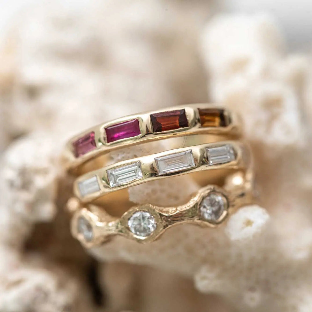 Baguette Ring with 5 Stones