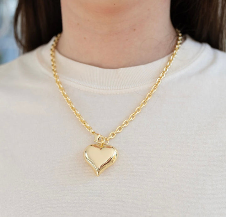 Puffy Heart Necklace