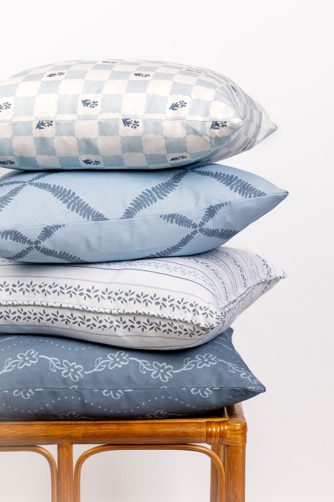 Pillow Cover - Falling Petals, Blue