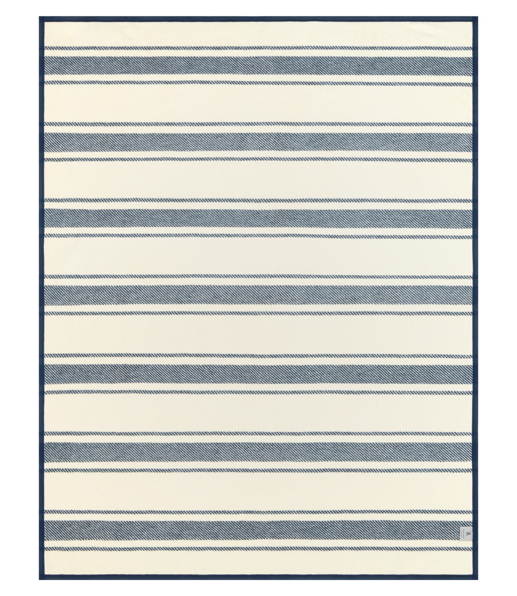 Dockside Stripe Navy Blanket