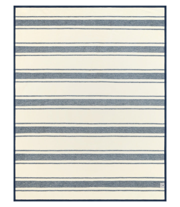 Dockside Stripe Navy Blanket
