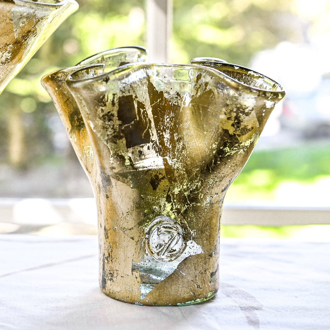 Petite Lettuce Leaf Vase (Gold Leaf)