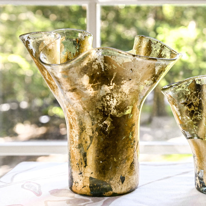 Lettuce Leaf Vase (Gold Leaf)