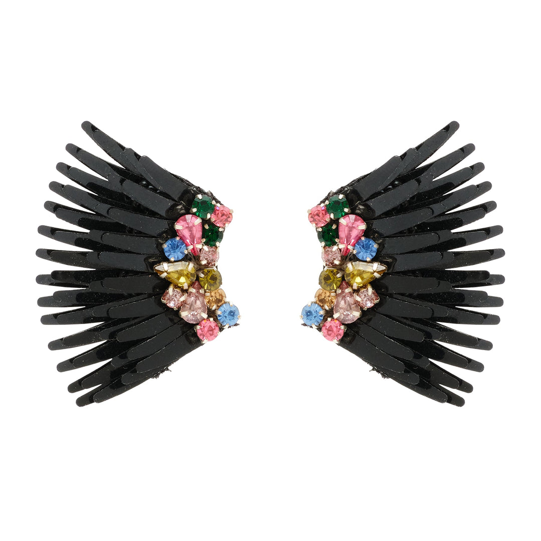 Mega Mini Madeline Earrings Black Multi