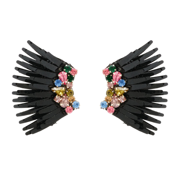 Mega Mini Madeline Earrings Black Multi