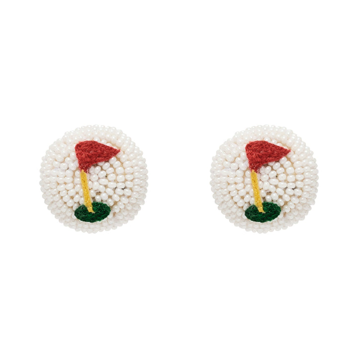 Golf Ball Studs White