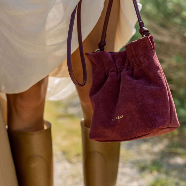 MINI VIVIENNE | Merlot Suede