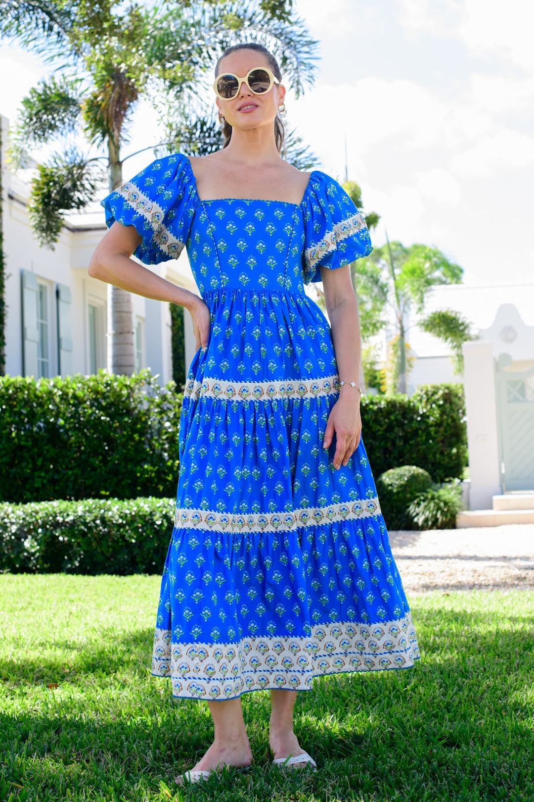 Allie Dress in Tulip Blue