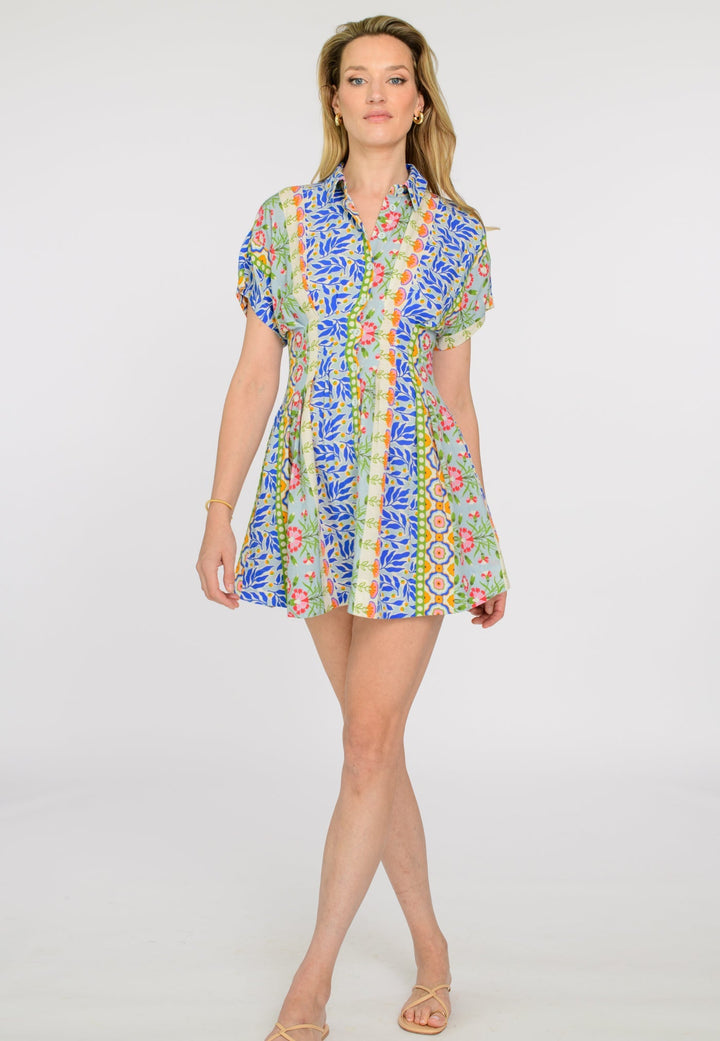 Haynes Dress in Spring Mixed Stripe