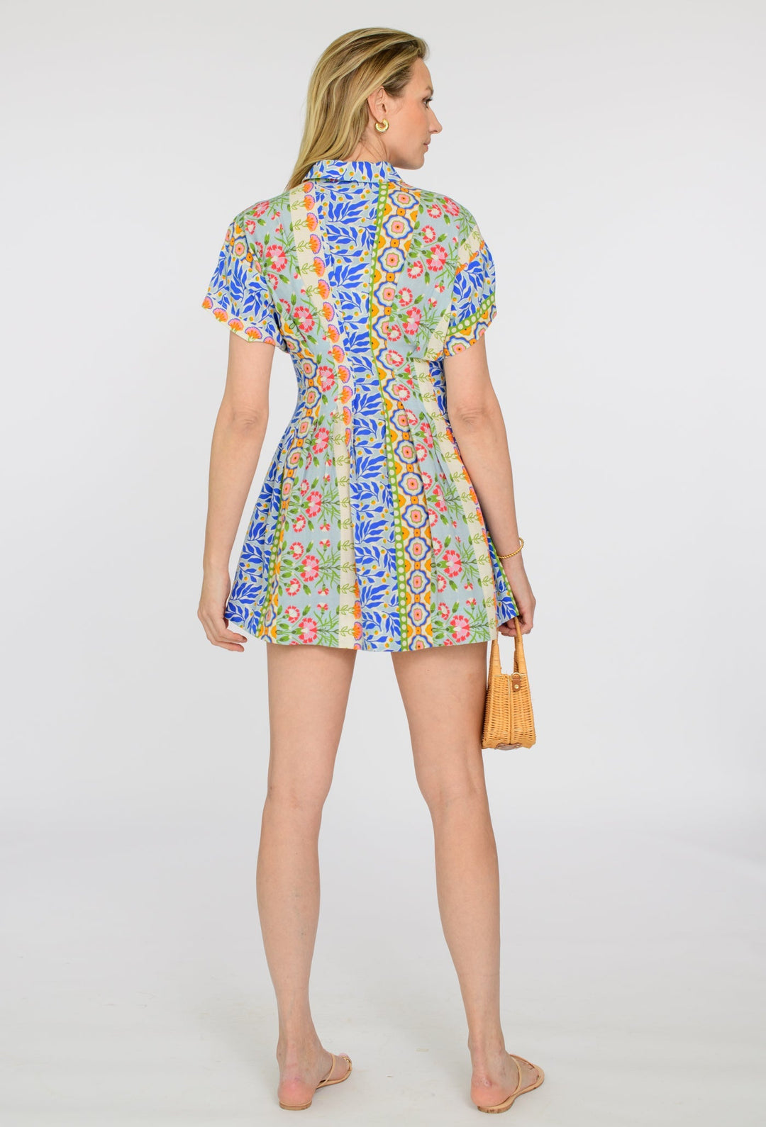 Haynes Dress in Spring Mixed Stripe