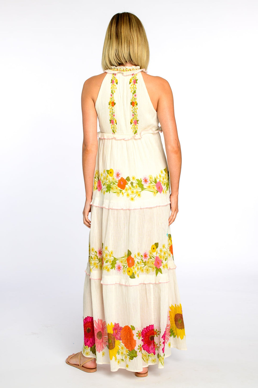 Ava Dress in Wildflower Ivory