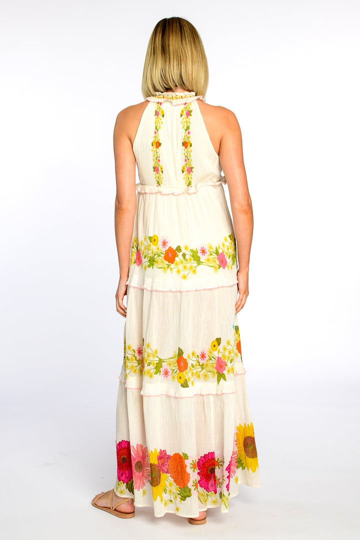 Ava Dress in Wildflower Ivory