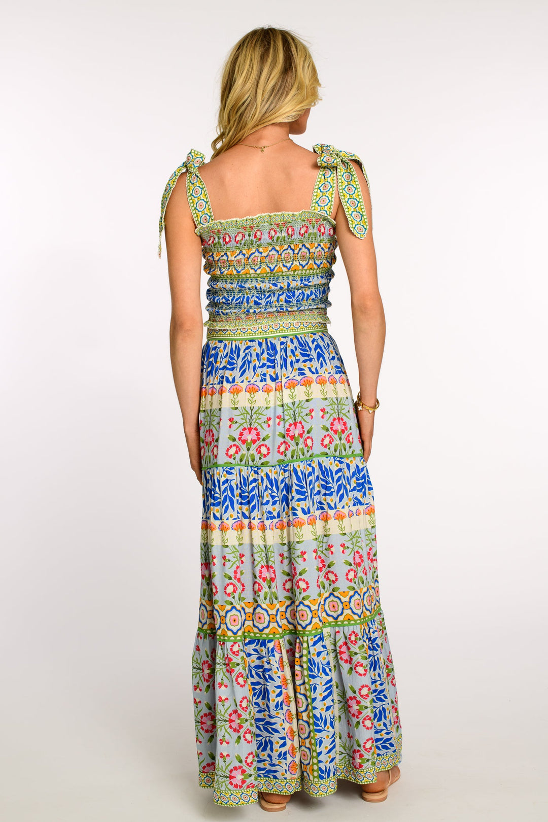 Delphine Top in Spring Mixed Stripe