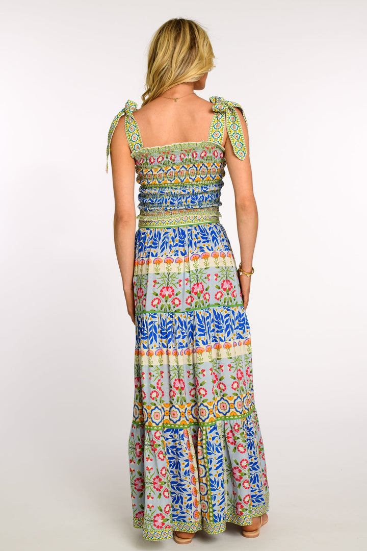 Delphine Top in Spring Mixed Stripe