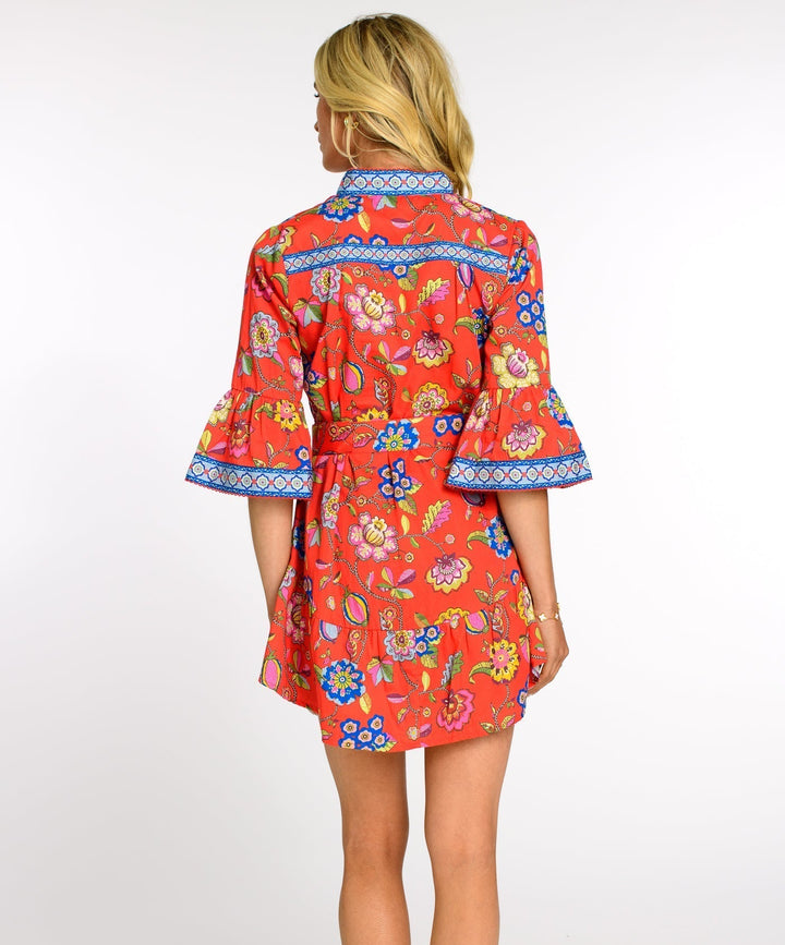 Frances Dress in Spring Flower Poppy