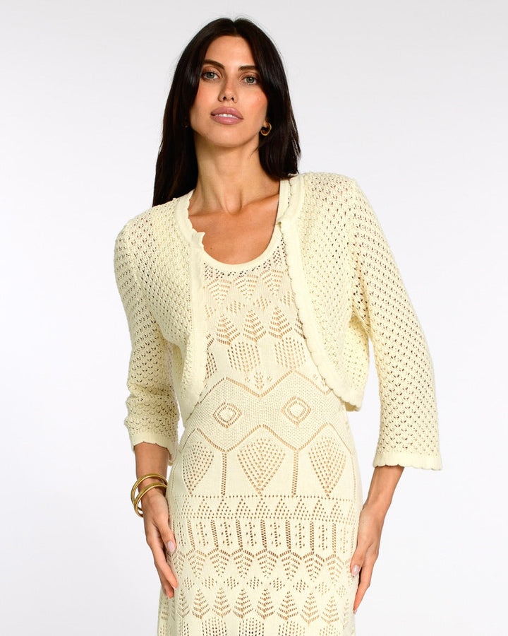 Honey Cardigan in Coconut Milk