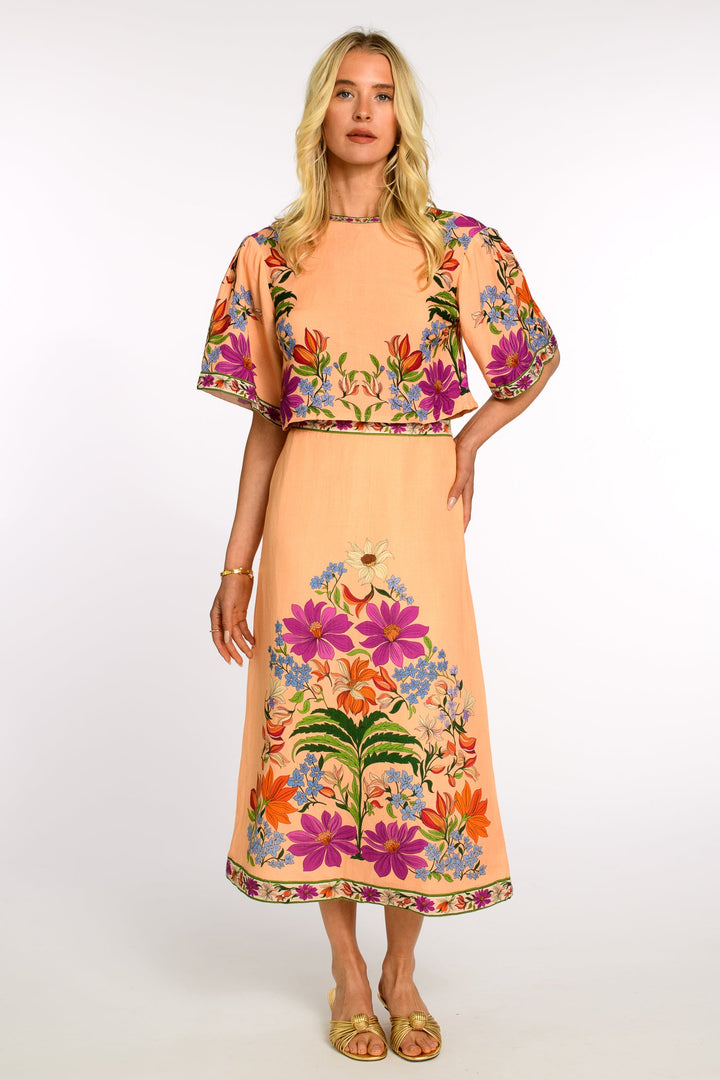 Mila Skirt in Tapestry Peach