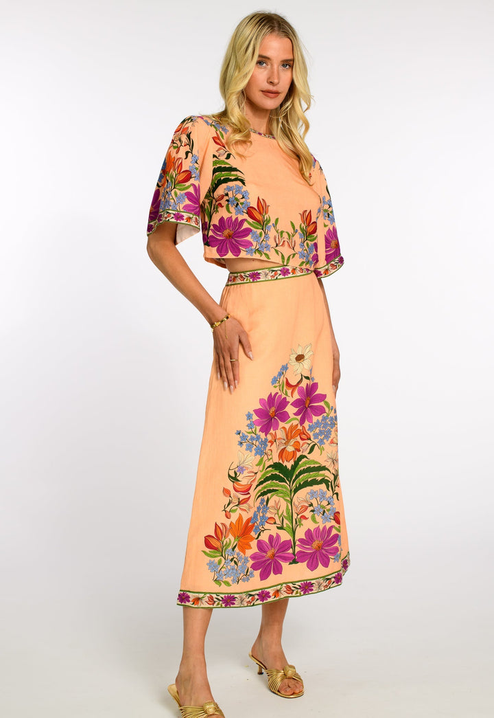 Paloma Top in Tapestry Peach