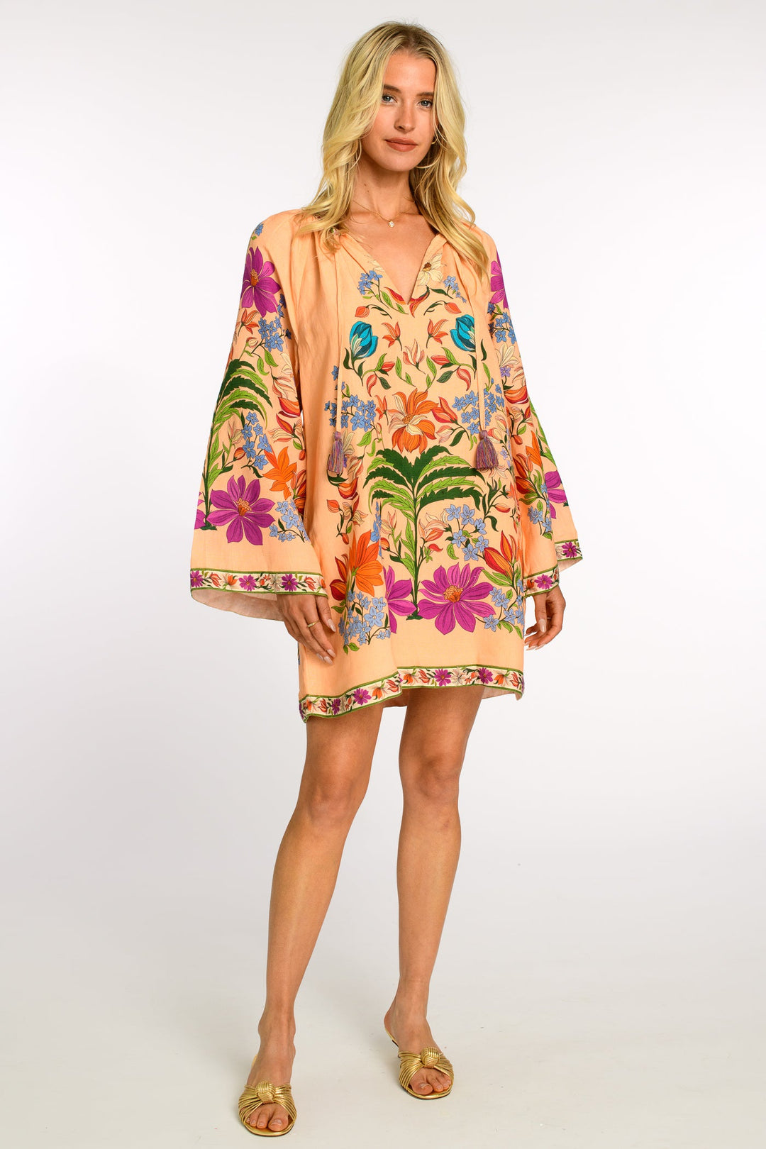 Chelsea Dress in Tapestry Peach