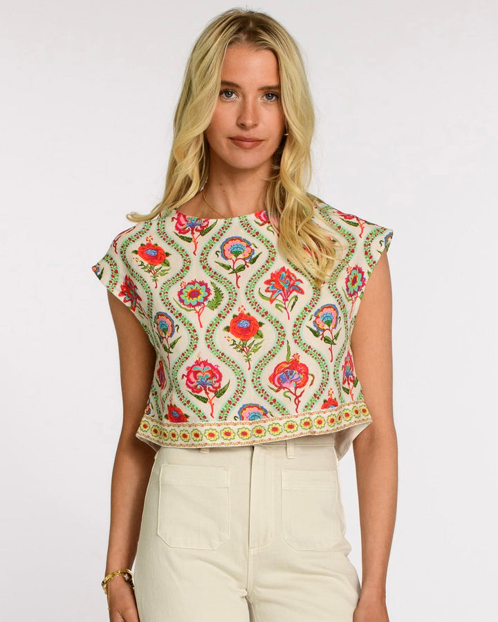 Jackie Top in Teardrop Floral