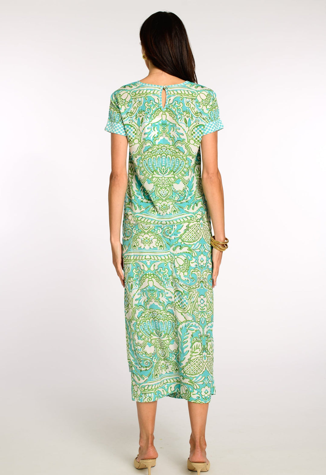 Tess Tee in Damask Pool