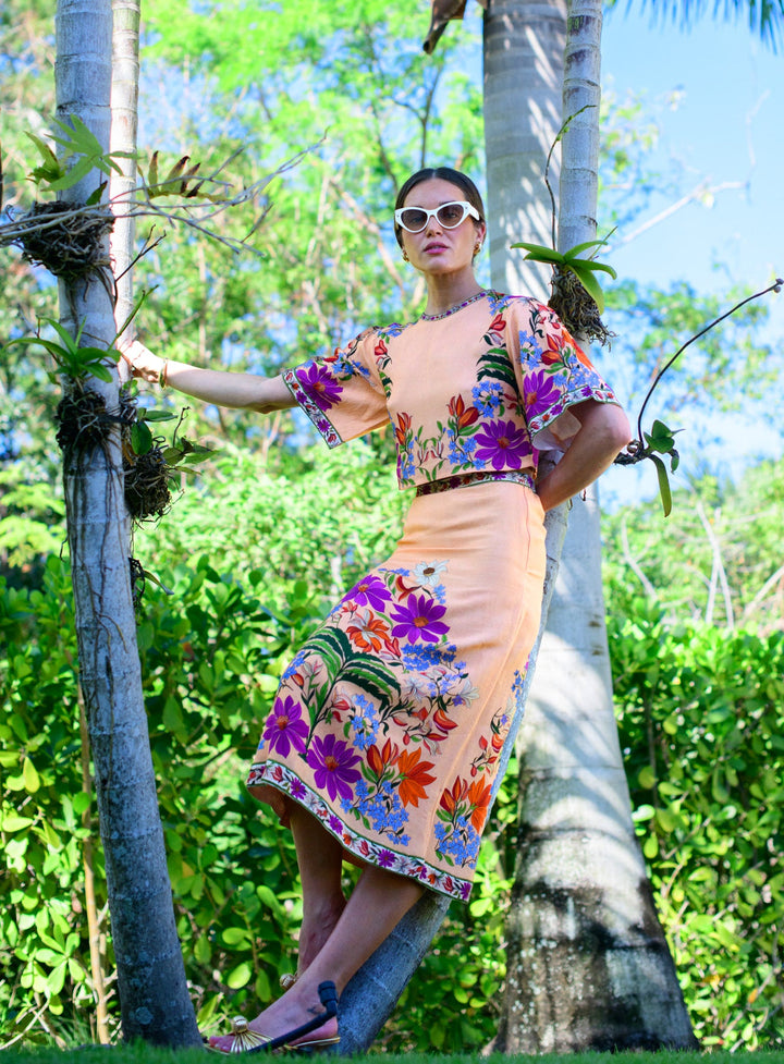 Paloma Top in Tapestry Peach