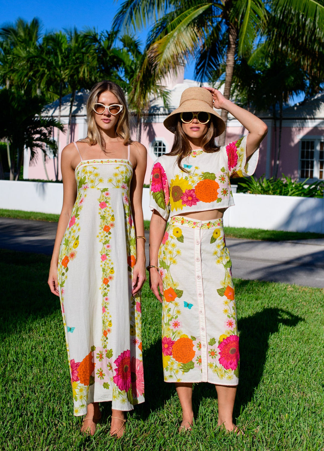 Frannie Skirt in Wildflower Ivory