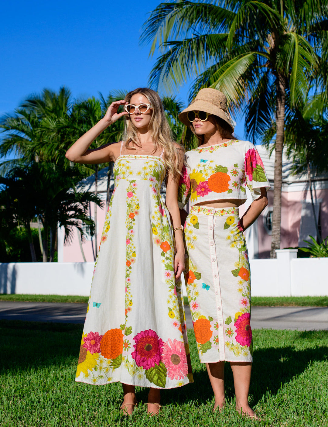 Paloma Top in Wildflower Ivory