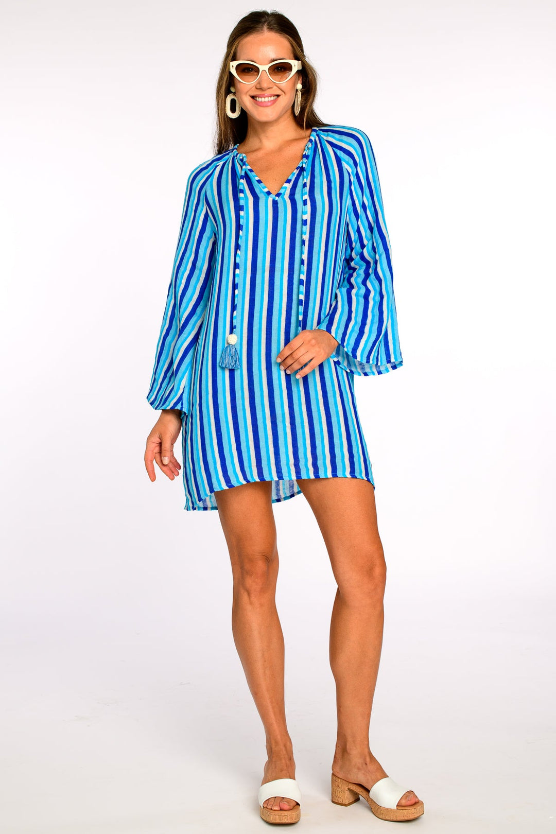 Chelsea Dress in French Blue Stripe