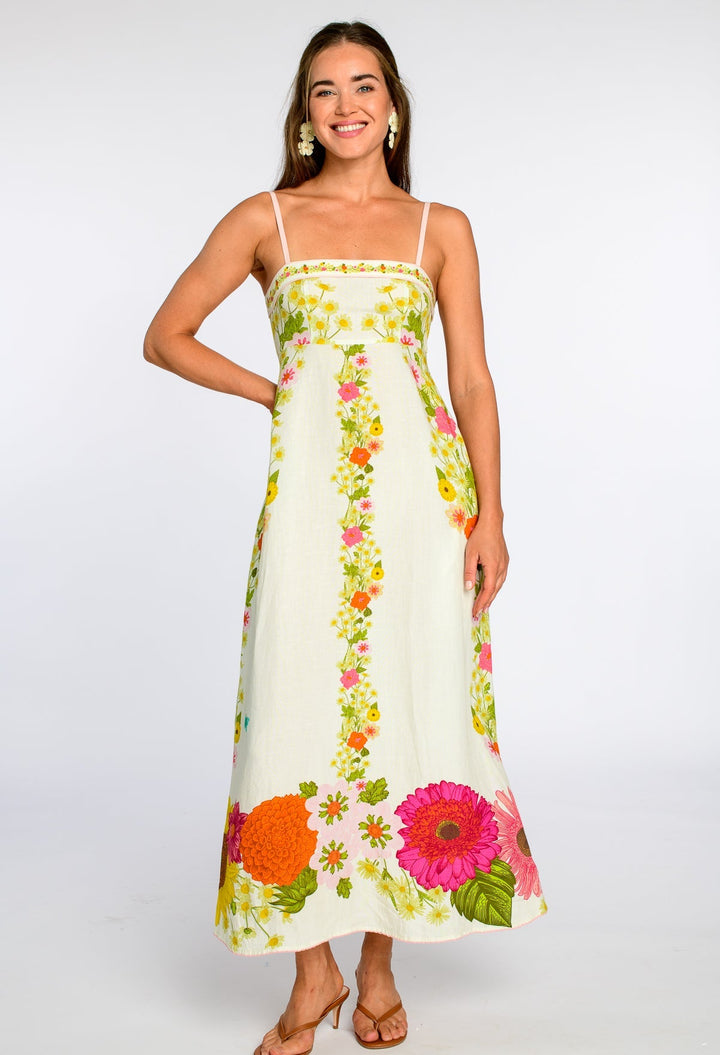 Annalisa Dress in Wildflower Ivory
