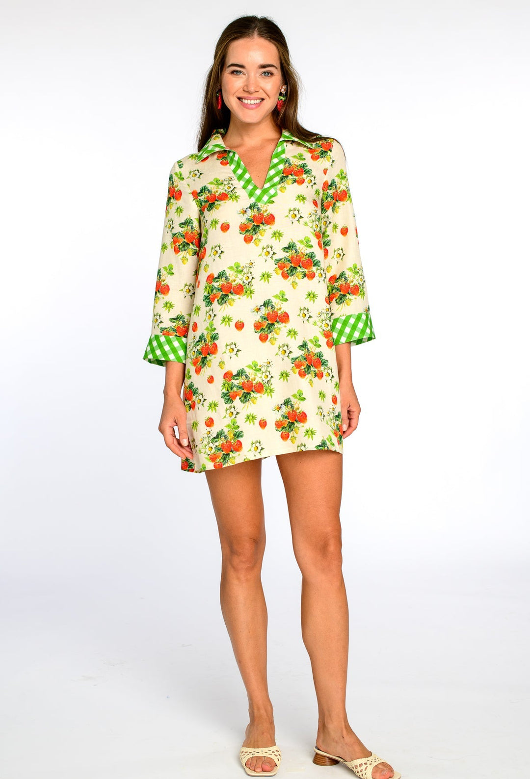 Taylor Dress in Strawberry Garden