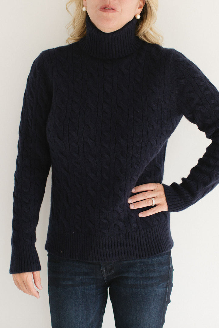 Cable Knit Turtleneck