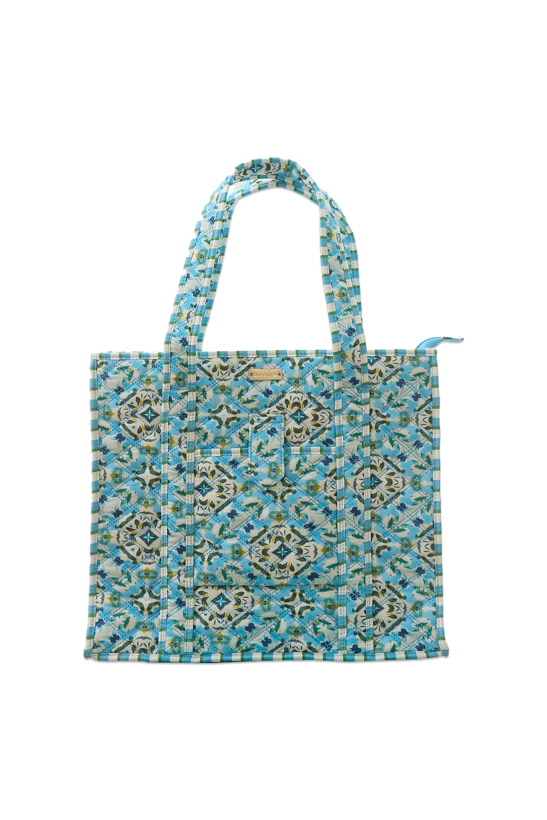 On the Road Quilted Tote - English Tile